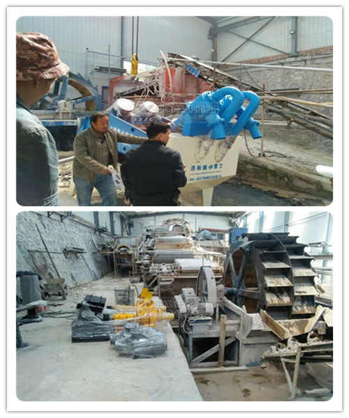 細沙回收機現(xiàn)場